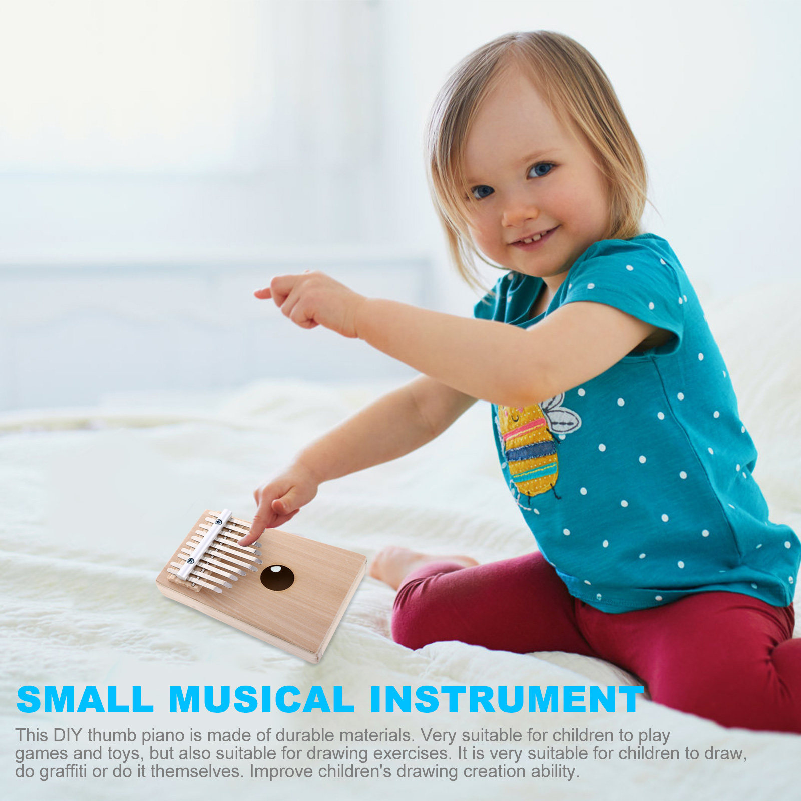 Musical Instrument In Drawing - 1Set Thumb Piano DIY 10 Keys