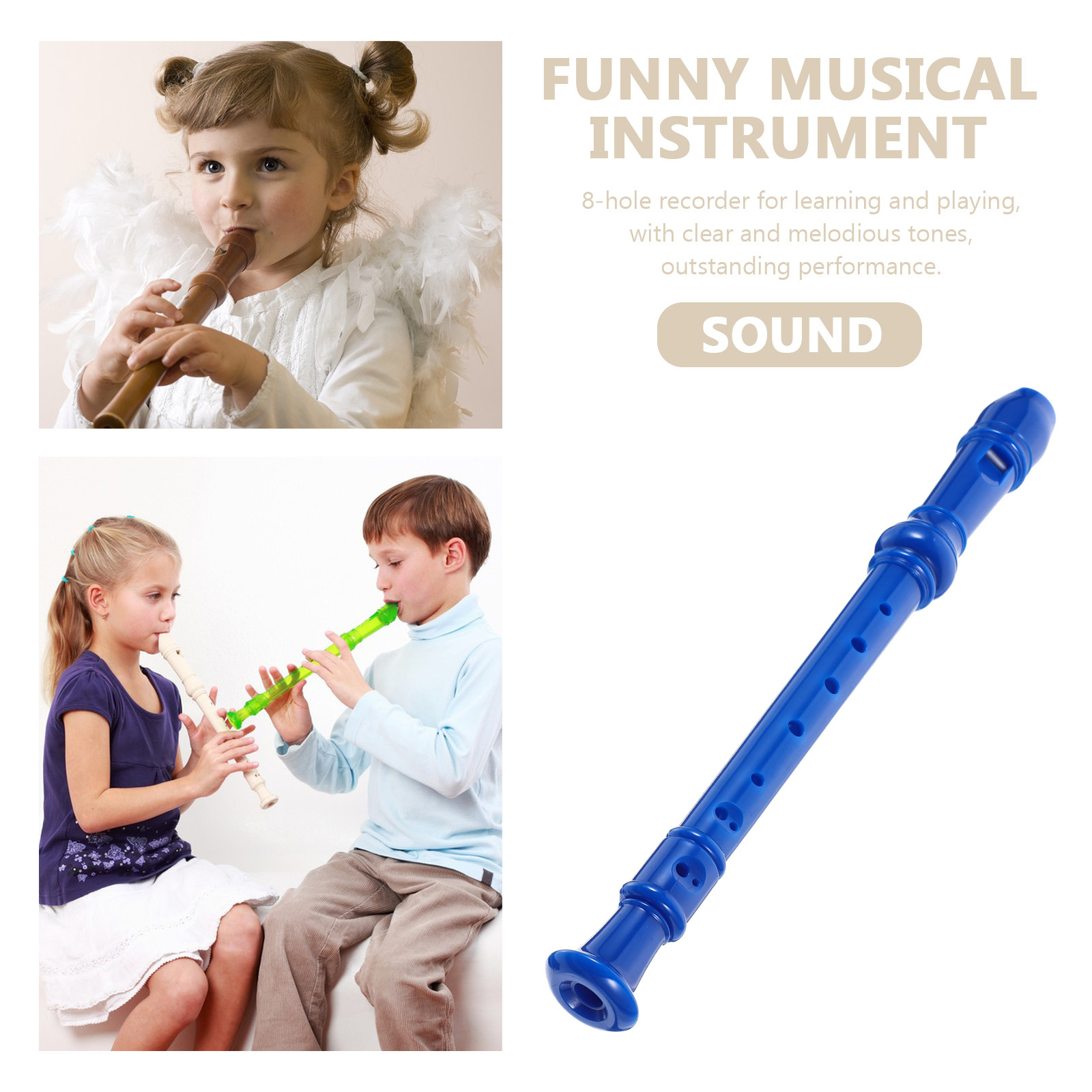 8-Hole Recorder Kids Soprano R - Musical Instrument A Recorder recension och pris