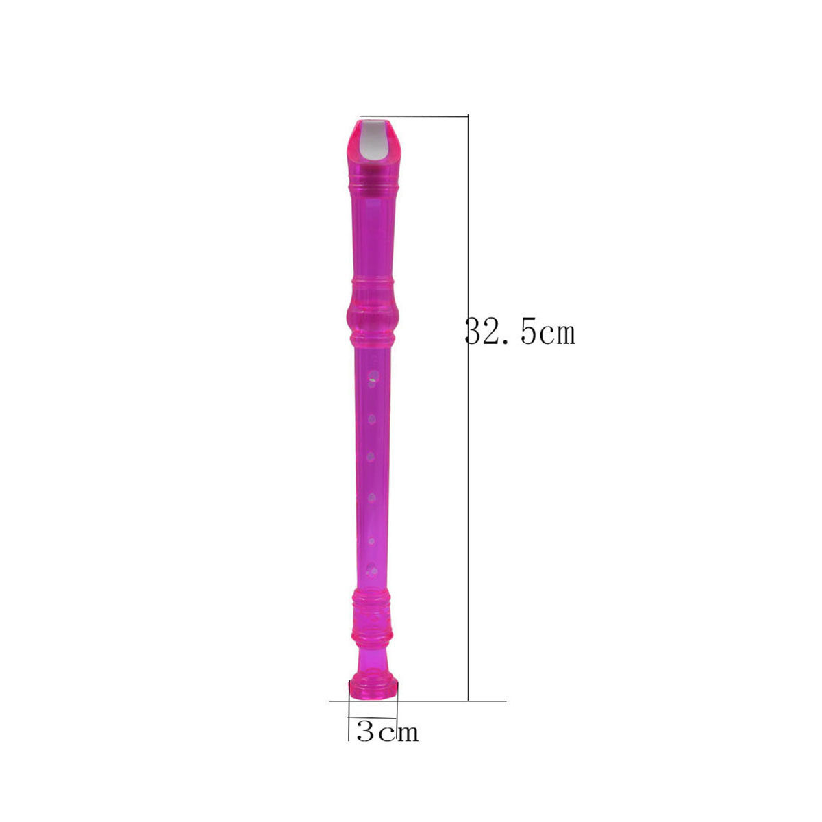 8 Hole ABS Transparent Recorde - Musical Instrument A Recorder recension och pris