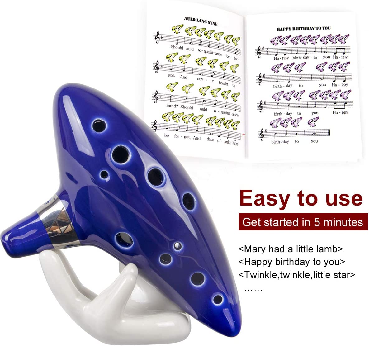 Ocarina,12 Tones Alto C Cerami - Song With Musical Instrument recension och pris