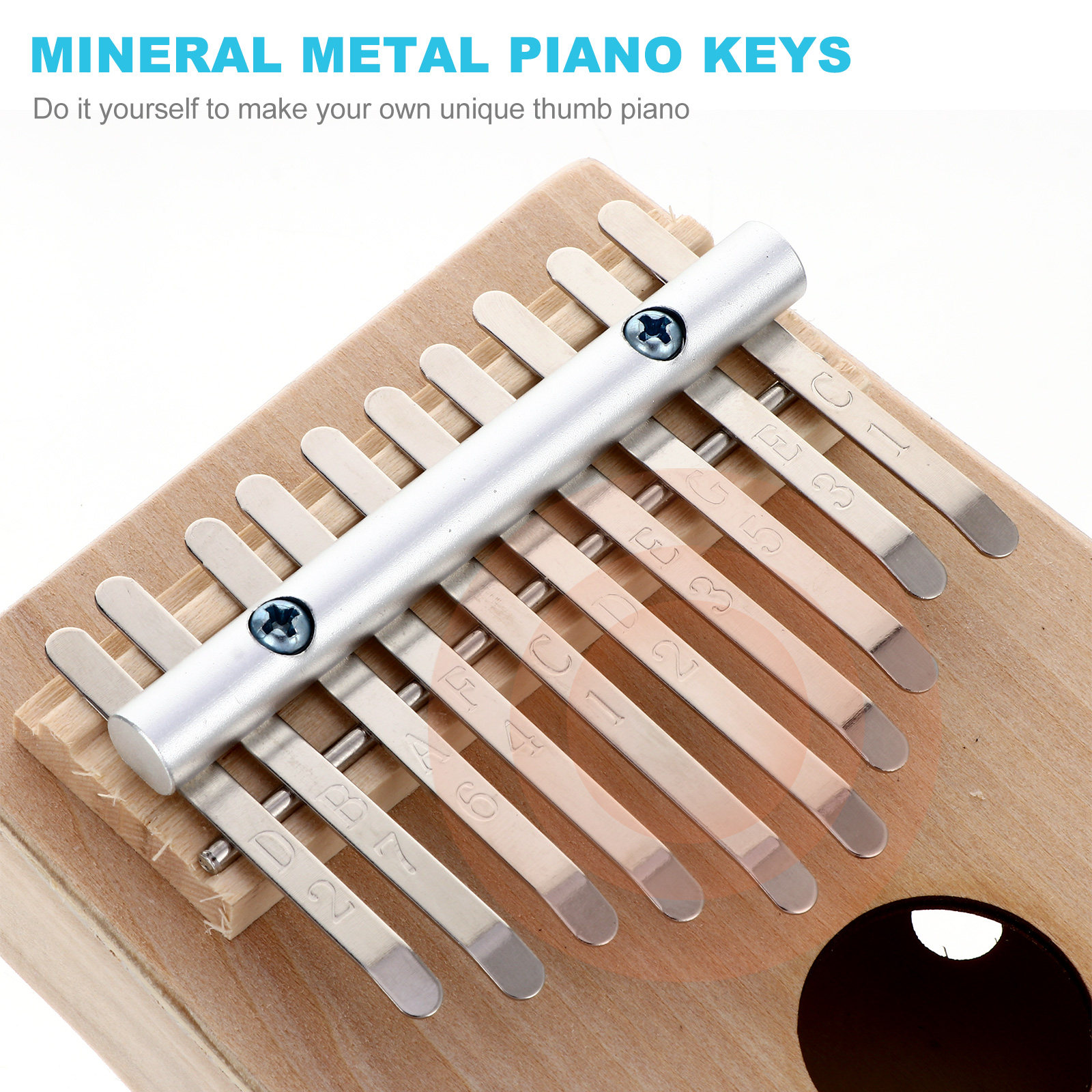 1Set Thumb Piano DIY 10 Keys H - Musical Instrument In Drawing recension och pris