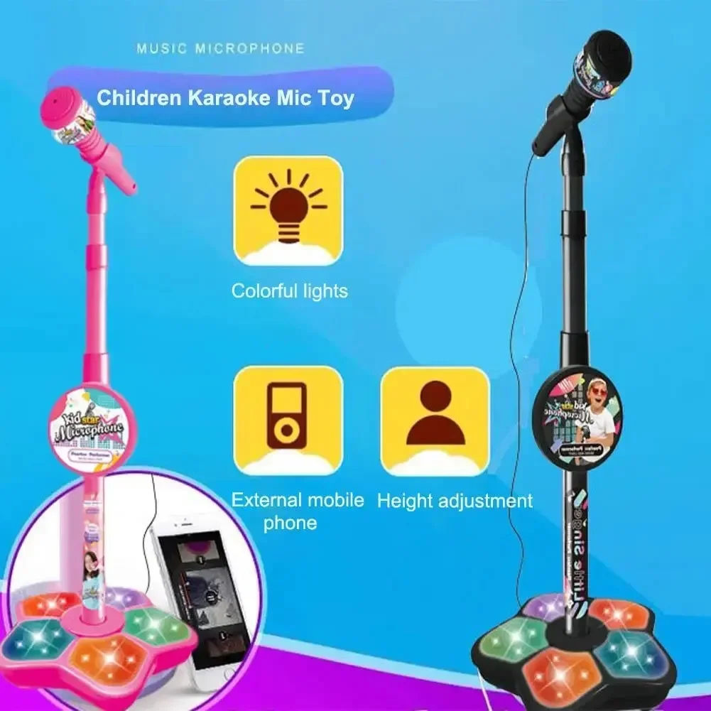 Kids Microphone with Stand Kar - Song With Musical Instrument recension och pris