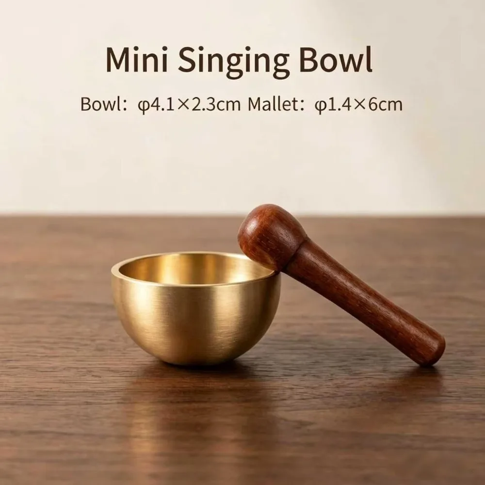 Mini version brass mallet sing - Tibetan Singing Bowl recension och pris