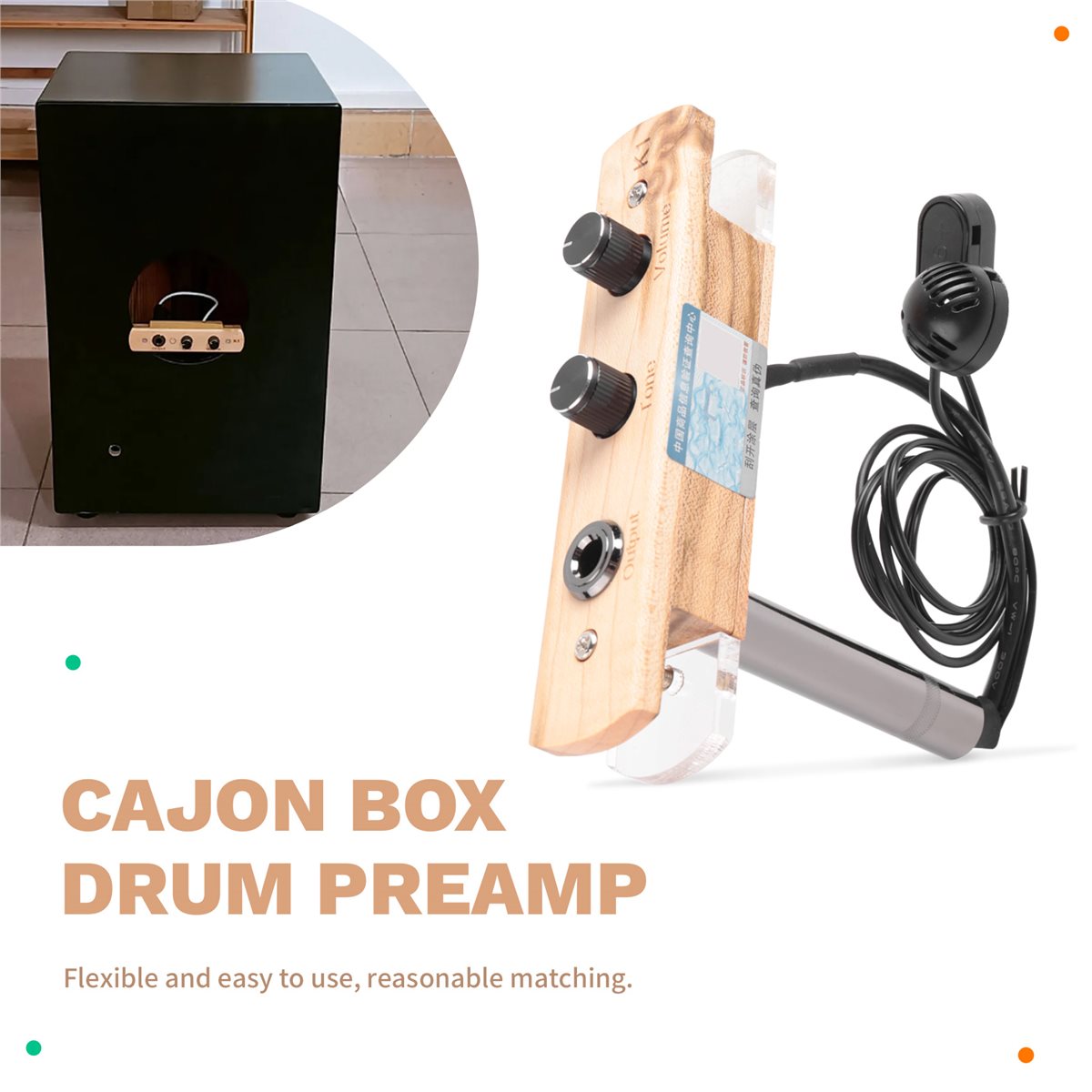 A85P Cajon Box Drum Preamp/Pic - Cajon Box Drum recension och pris